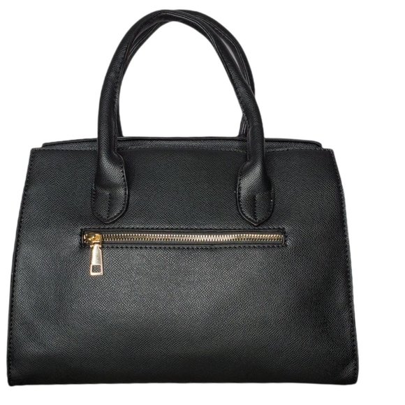 The Swift Vegan Leather Classic British-Style Black Handbag, Large. Hot Seller! - Picture 4 of 7